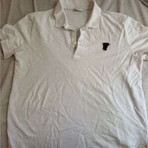 Versace White Polo Shirt with Black Logo